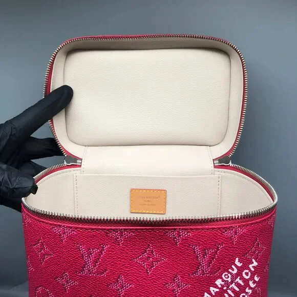 Louis Vuitton Nice Mini Monogram Empreinte Pink Vanity Case Bag - Picture 12 of 15
